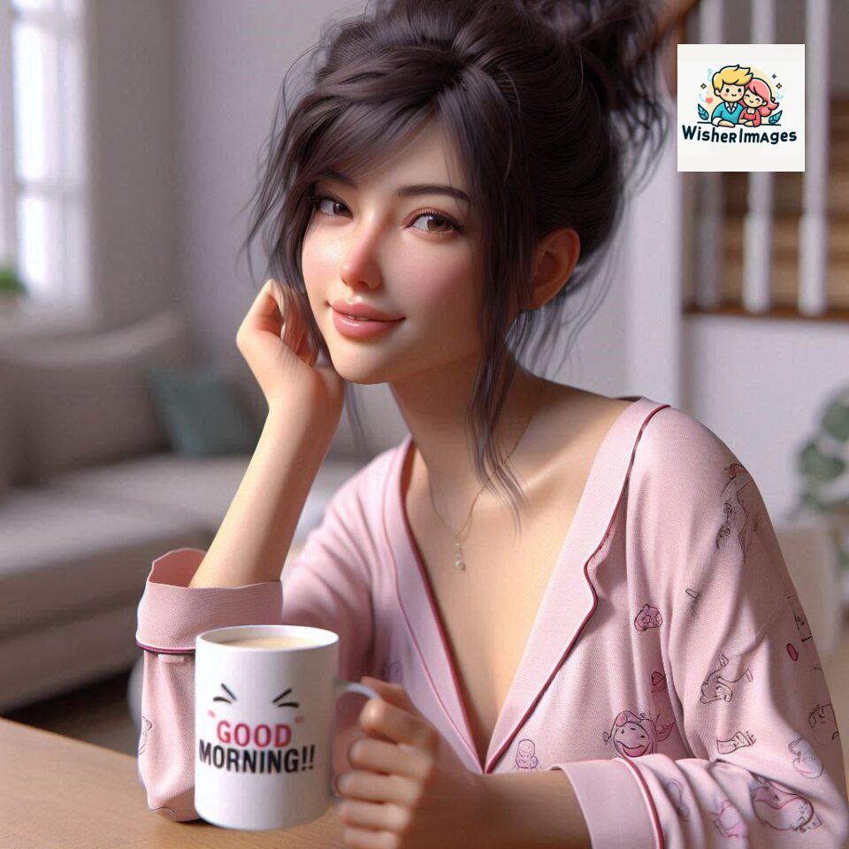 120 Beautiful Girl Morning Greetings Free Download 84 beautiful girl morning greetings nature wish coffee cup cute happy smile sunrise bright day warm vibes love cheerful message start day photo pic flowers ()