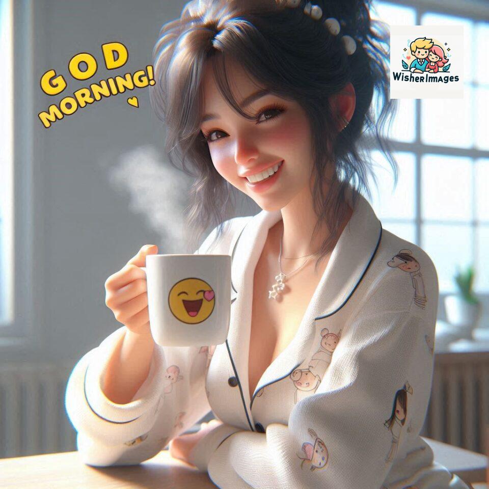 120 Beautiful Girl Morning Greetings Free Download 92 beautiful girl morning greetings nature wish coffee cup cute happy smile sunrise bright day warm vibes love cheerful message start day photo pic flowers ()