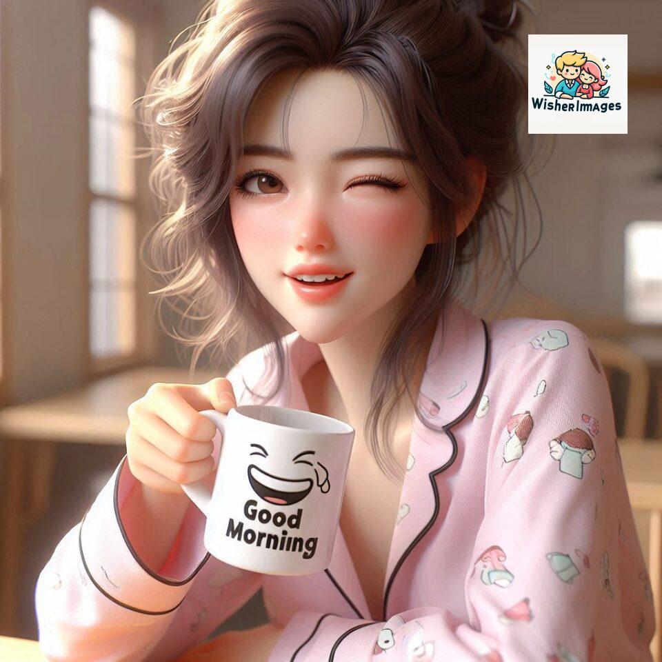 120 Beautiful Girl Morning Greetings Free Download 58 beautiful girl morning greetings nature wish coffee cup cute happy smile sunrise bright day warm vibes love cheerful message start day photo pic flowers ()
