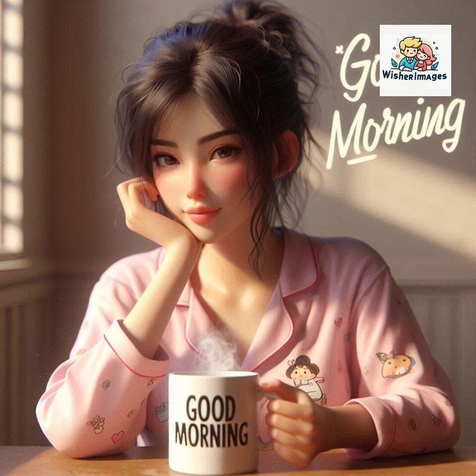 120 Beautiful Girl Morning Greetings Free Download 71 beautiful girl morning greetings nature wish coffee cup cute happy smile sunrise bright day warm vibes love cheerful message start day photo pic flowers ()