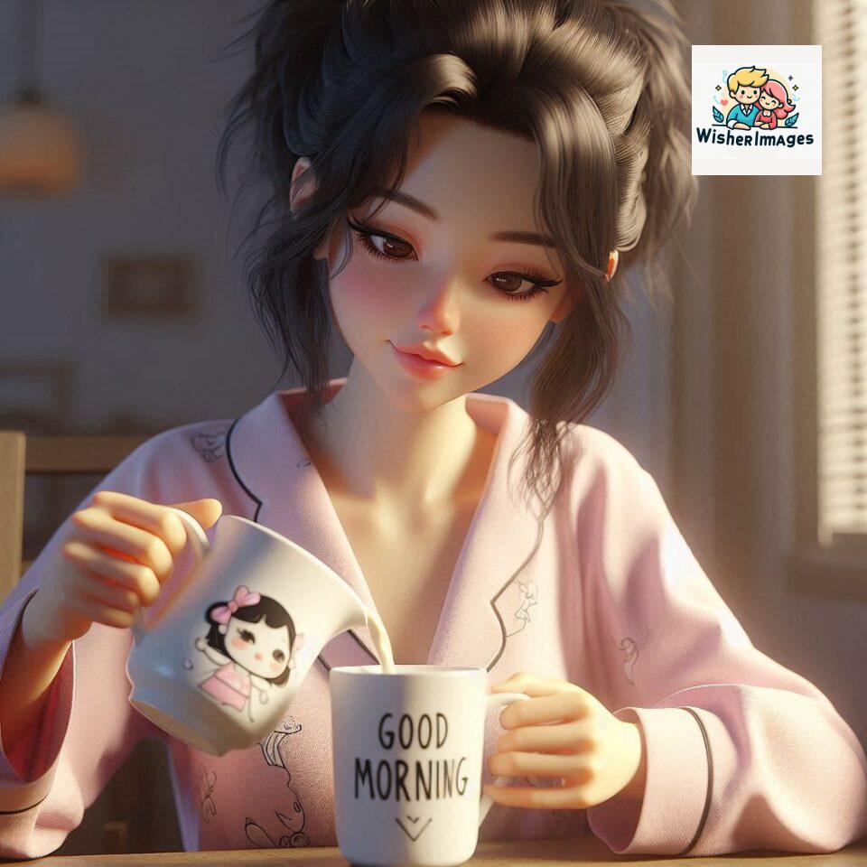 120 Beautiful Girl Morning Greetings Free Download 98 beautiful girl morning greetings nature wish coffee cup cute happy smile sunrise bright day warm vibes love cheerful message start day photo pic flowers ()