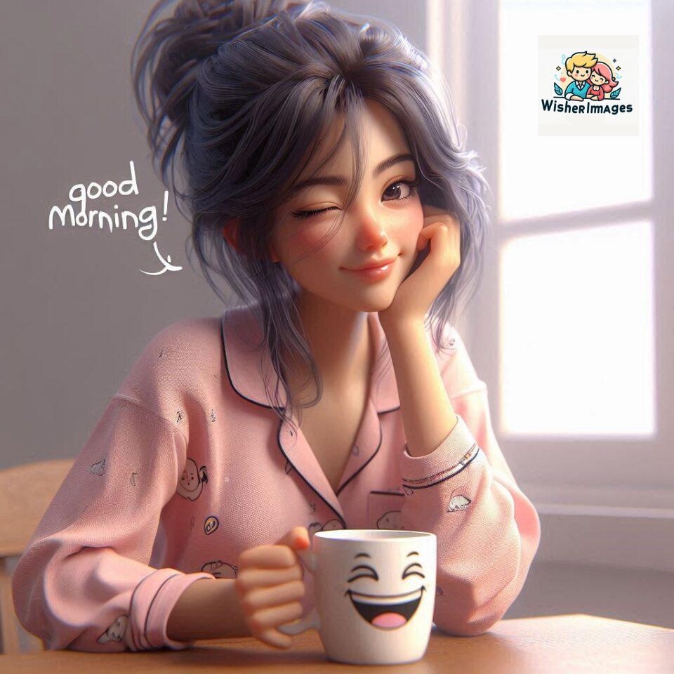 120 Beautiful Girl Morning Greetings Free Download 8 beautiful girl morning greetings nature wish coffee cup cute happy smile sunrise bright day warm vibes love cheerful message start day photo pic flowers ()