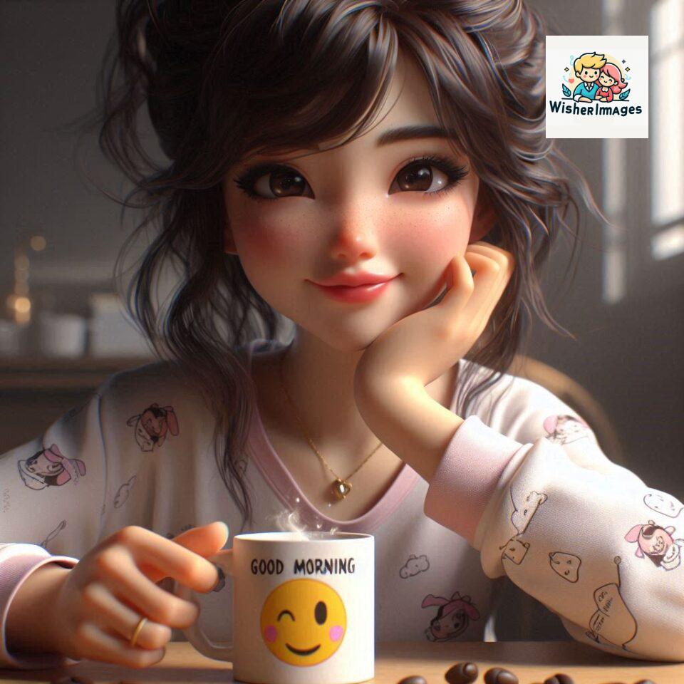 120 Beautiful Girl Morning Greetings Free Download 65 beautiful girl morning greetings nature wish coffee cup cute happy smile sunrise bright day warm vibes love cheerful message start day photo pic flowers ()