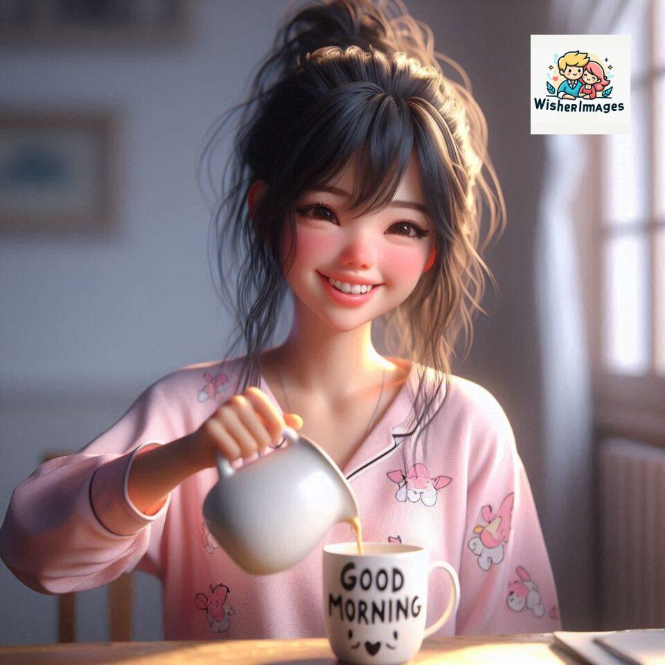 120 Beautiful Girl Morning Greetings Free Download 39 beautiful girl morning greetings nature wish coffee cup cute happy smile sunrise bright day warm vibes love cheerful message start day photo pic flowers ()