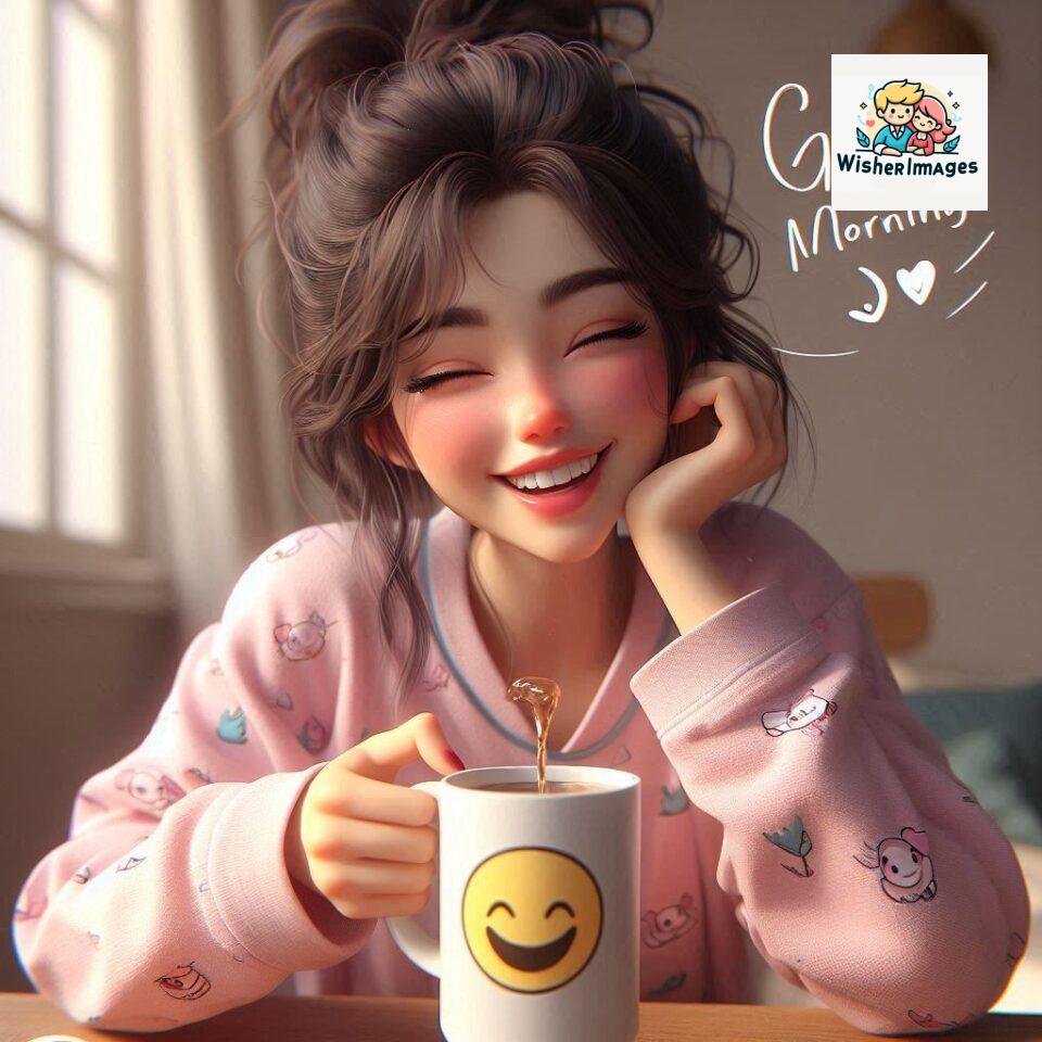120 Beautiful Girl Morning Greetings Free Download 97 beautiful girl morning greetings nature wish coffee cup cute happy smile sunrise bright day warm vibes love cheerful message start day photo pic flowers ()