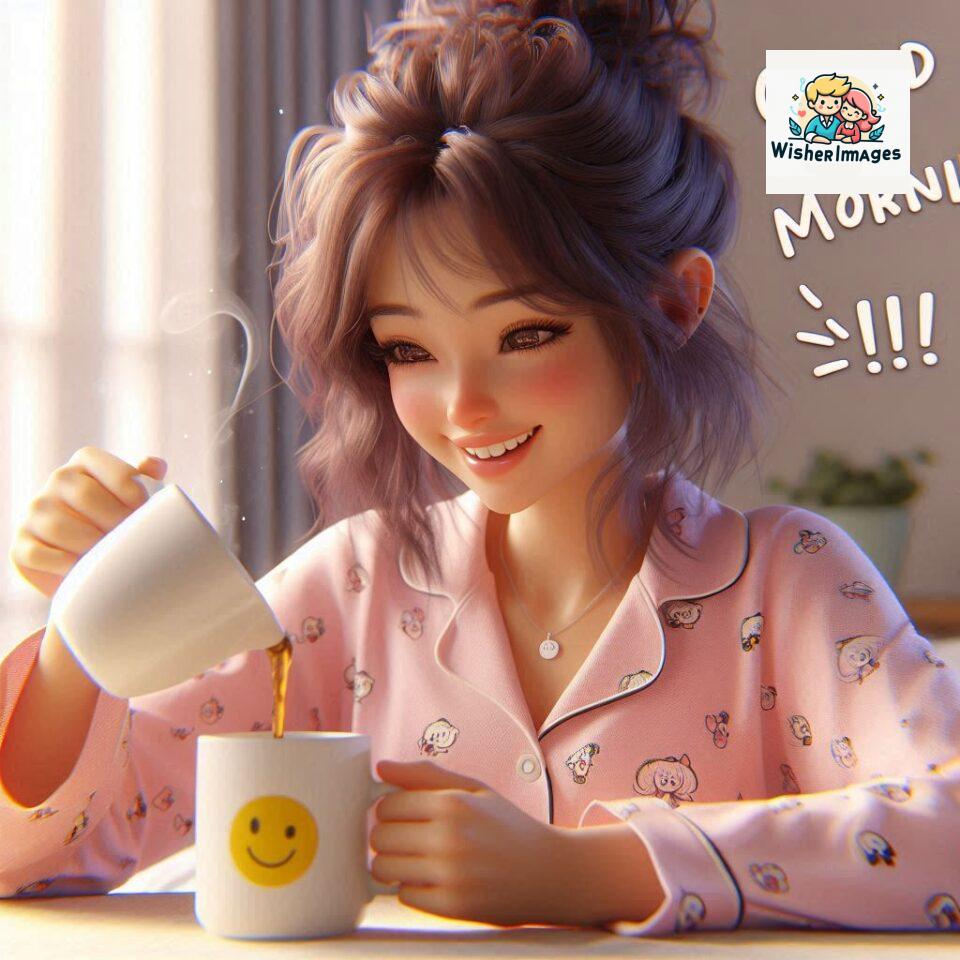 120 Beautiful Girl Morning Greetings Free Download 35 beautiful girl morning greetings nature wish coffee cup cute happy smile sunrise bright day warm vibes love cheerful message start day photo pic flowers ()