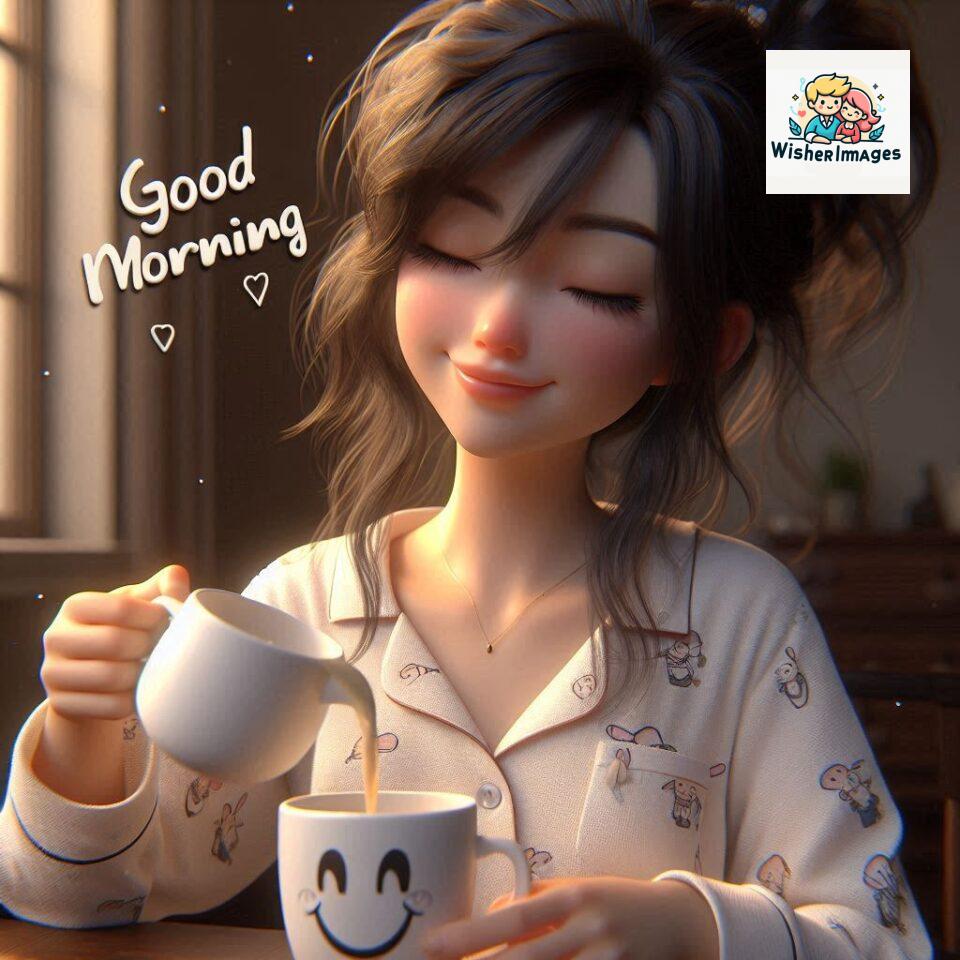 120 Beautiful Girl Morning Greetings Free Download 81 beautiful girl morning greetings nature wish coffee cup cute happy smile sunrise bright day warm vibes love cheerful message start day photo pic flowers ()