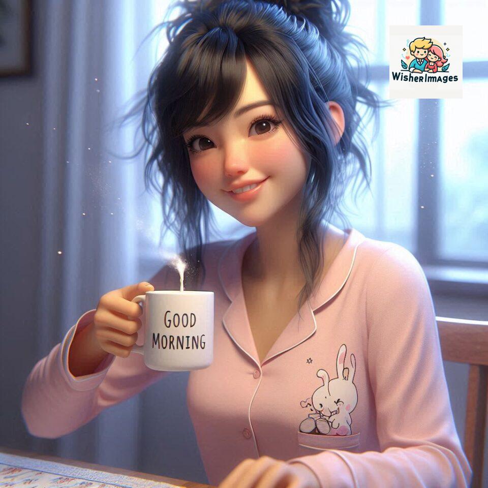 120 Beautiful Girl Morning Greetings Free Download 18 beautiful girl morning greetings nature wish coffee cup cute happy smile sunrise bright day warm vibes love cheerful message start day photo pic flowers ()