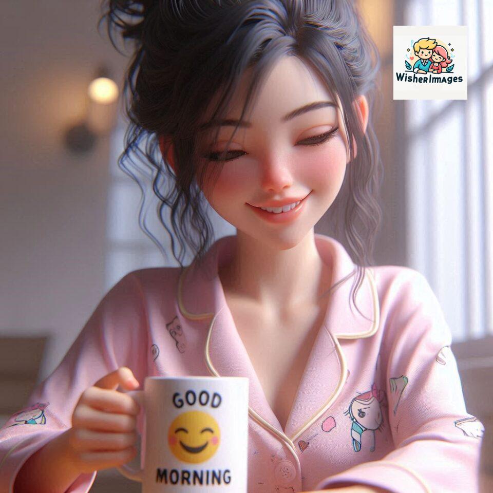 120 Beautiful Girl Morning Greetings Free Download 48 beautiful girl morning greetings nature wish coffee cup cute happy smile sunrise bright day warm vibes love cheerful message start day photo pic flowers ()