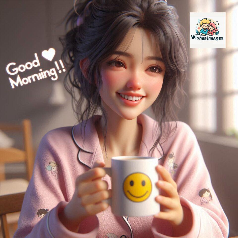 120 Beautiful Girl Morning Greetings Free Download 77 beautiful girl morning greetings nature wish coffee cup cute happy smile sunrise bright day warm vibes love cheerful message start day photo pic flowers ()