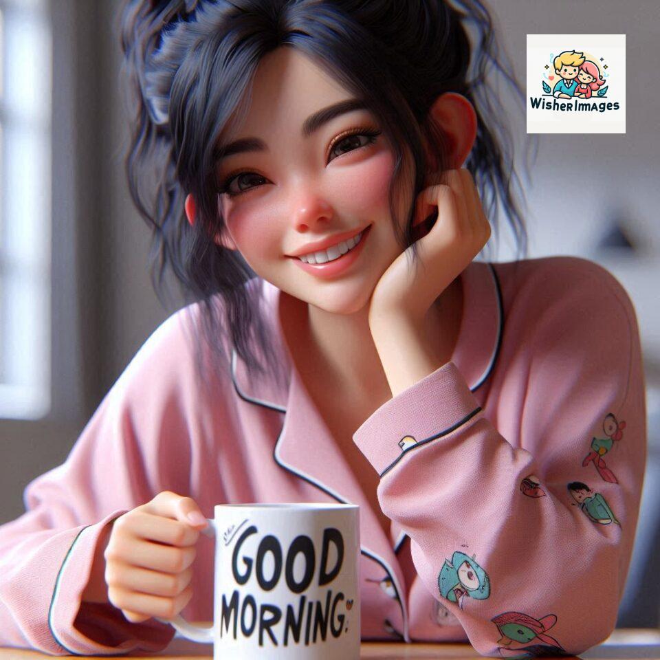 120 Beautiful Girl Morning Greetings Free Download 103 beautiful girl morning greetings nature wish coffee cup cute happy smile sunrise bright day warm vibes love cheerful message start day photo pic flowers ()