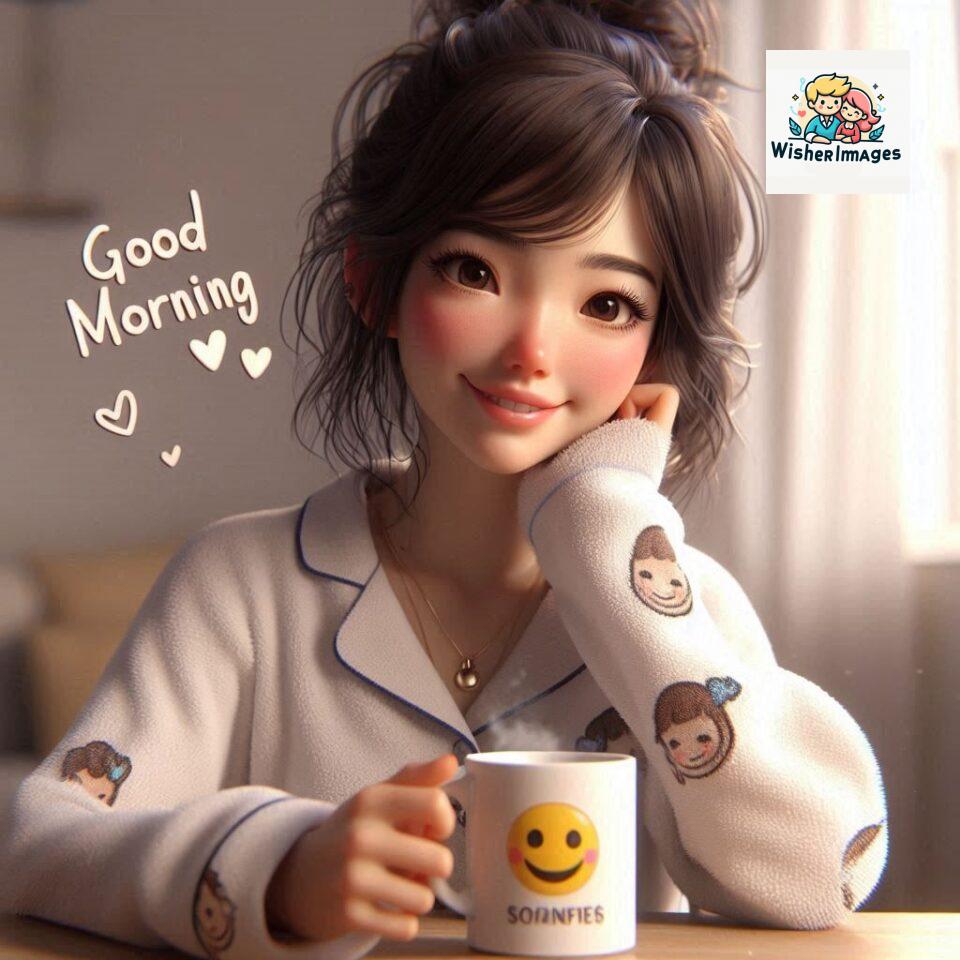 120 Beautiful Girl Morning Greetings Free Download 29 beautiful girl morning greetings nature wish coffee cup cute happy smile sunrise bright day warm vibes love cheerful message start day photo pic flowers ()