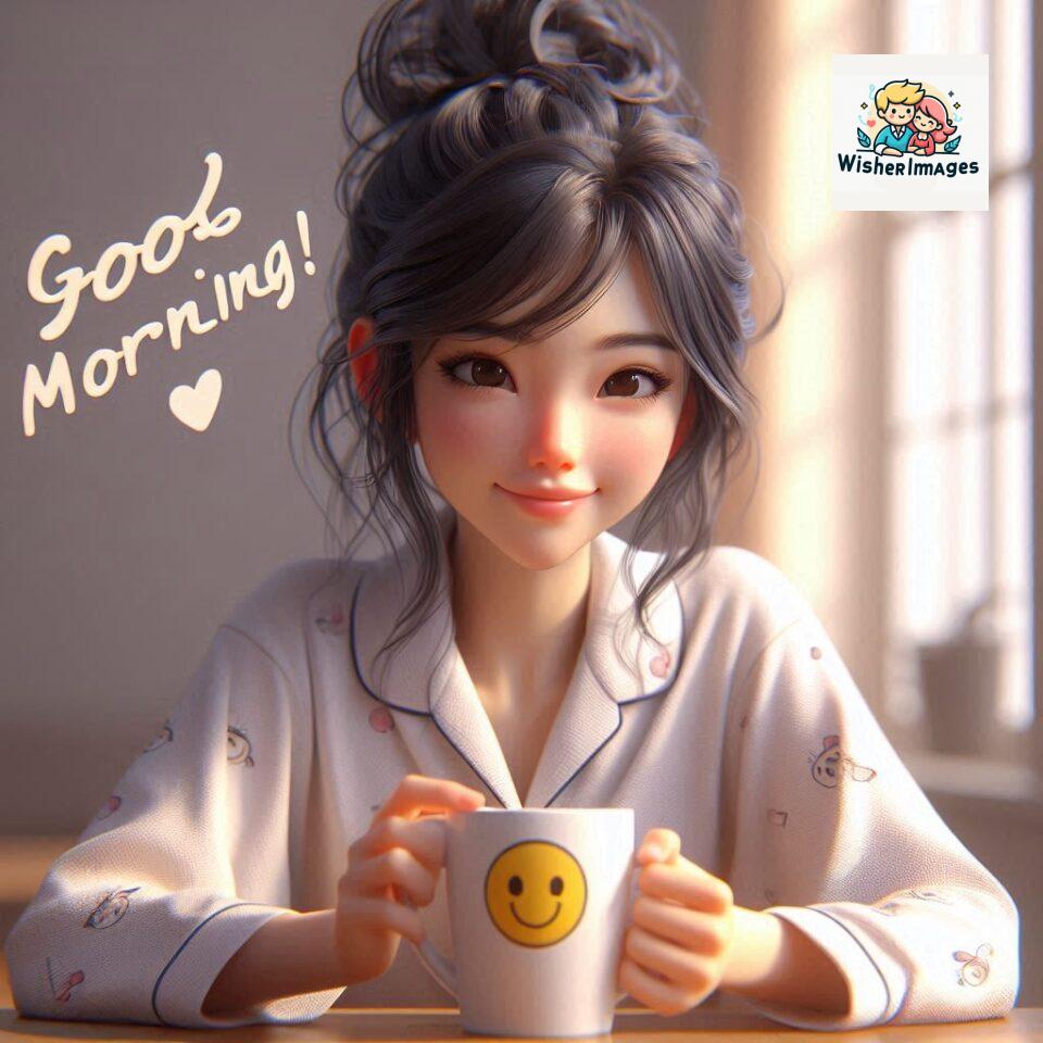 120 Beautiful Girl Morning Greetings Free Download 36 beautiful girl morning greetings nature wish coffee cup cute happy smile sunrise bright day warm vibes love cheerful message start day photo pic flowers ()