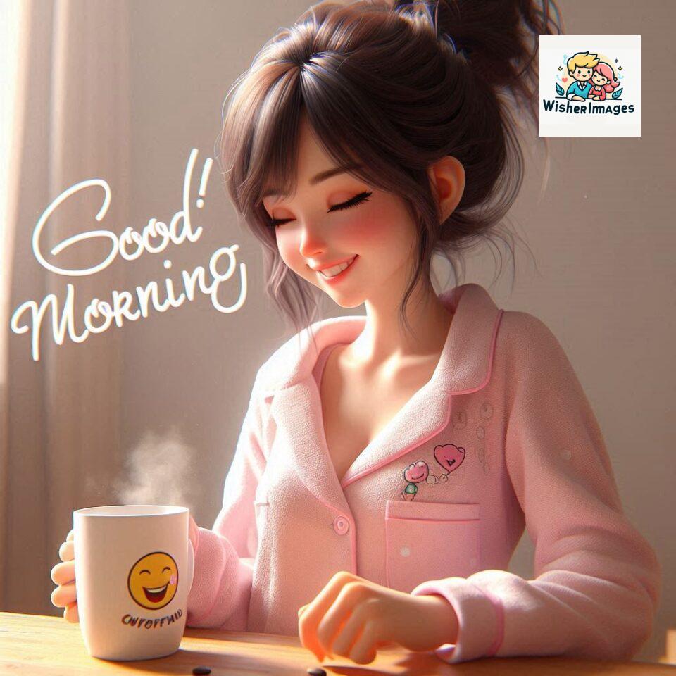 120 Beautiful Girl Morning Greetings Free Download 94 beautiful girl morning greetings nature wish coffee cup cute happy smile sunrise bright day warm vibes love cheerful message start day photo pic flowers ()