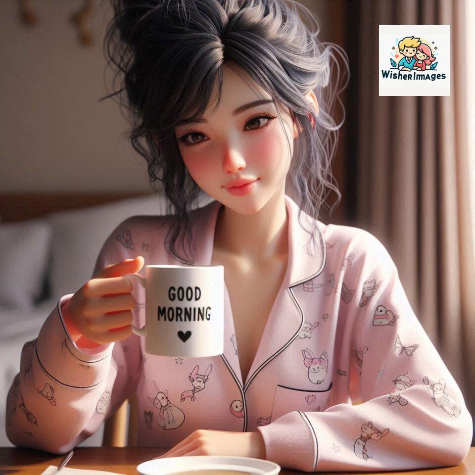 120 Beautiful Girl Morning Greetings Free Download 26 beautiful girl morning greetings nature wish coffee cup cute happy smile sunrise bright day warm vibes love cheerful message start day photo pic flowers ()
