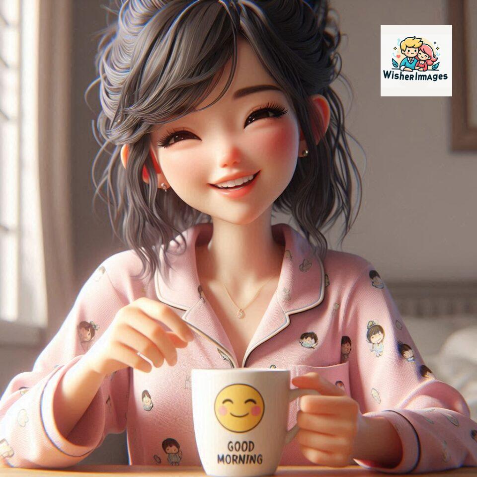 120 Beautiful Girl Morning Greetings Free Download 64 beautiful girl morning greetings nature wish coffee cup cute happy smile sunrise bright day warm vibes love cheerful message start day photo pic flowers ()