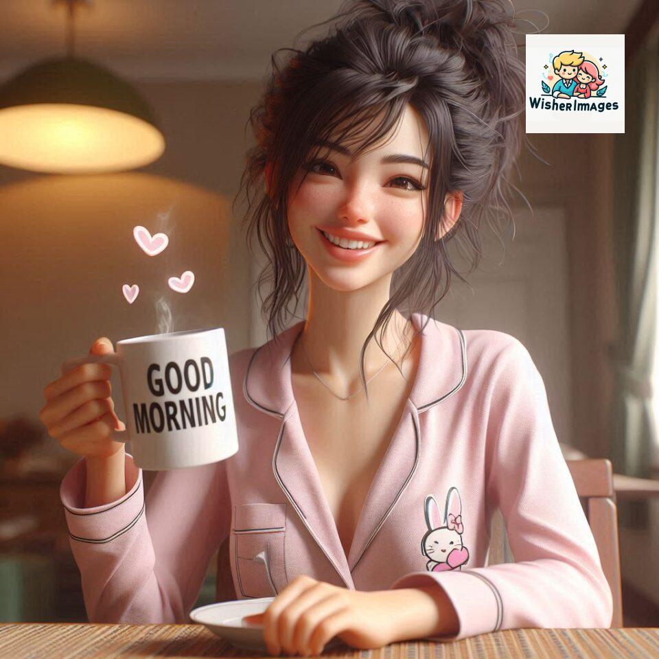 120 Beautiful Girl Morning Greetings Free Download 3 beautiful girl morning greetings nature wish coffee cup cute happy smile sunrise bright day warm vibes love cheerful message start day photo pic flowers ()