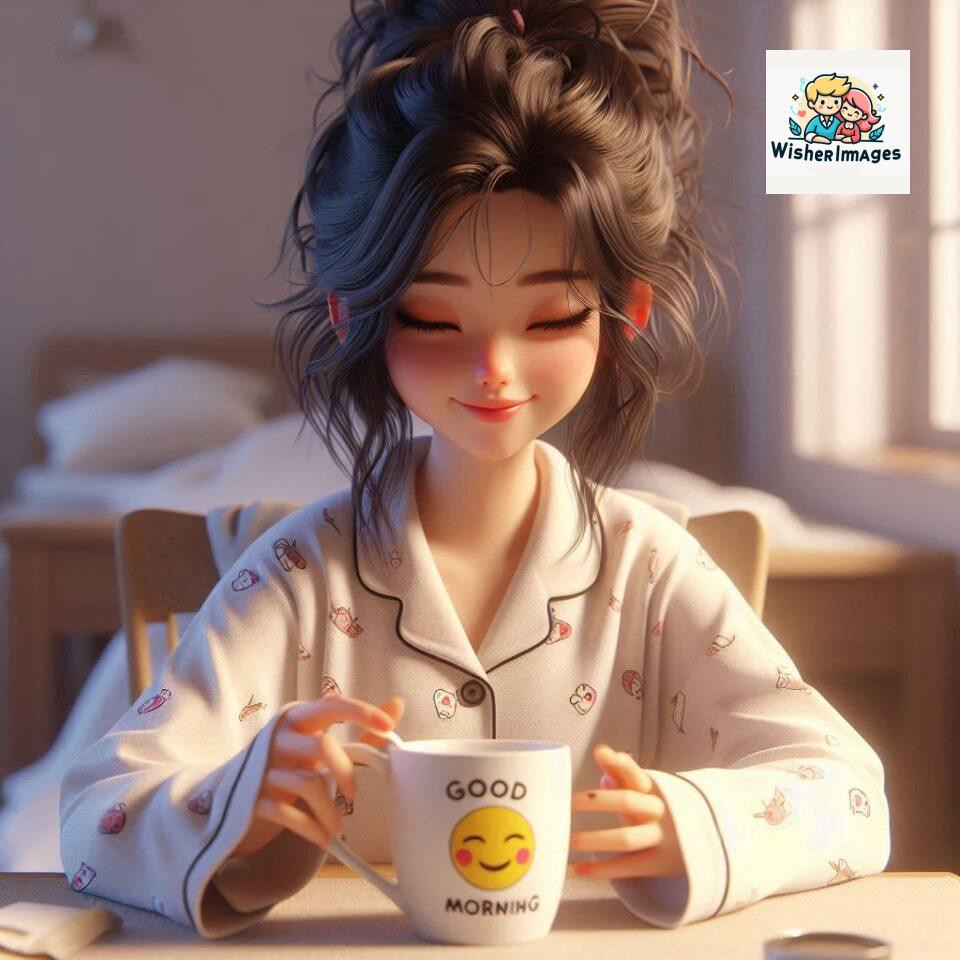 120 Beautiful Girl Morning Greetings Free Download 59 beautiful girl morning greetings nature wish coffee cup cute happy smile sunrise bright day warm vibes love cheerful message start day photo pic flowers ()