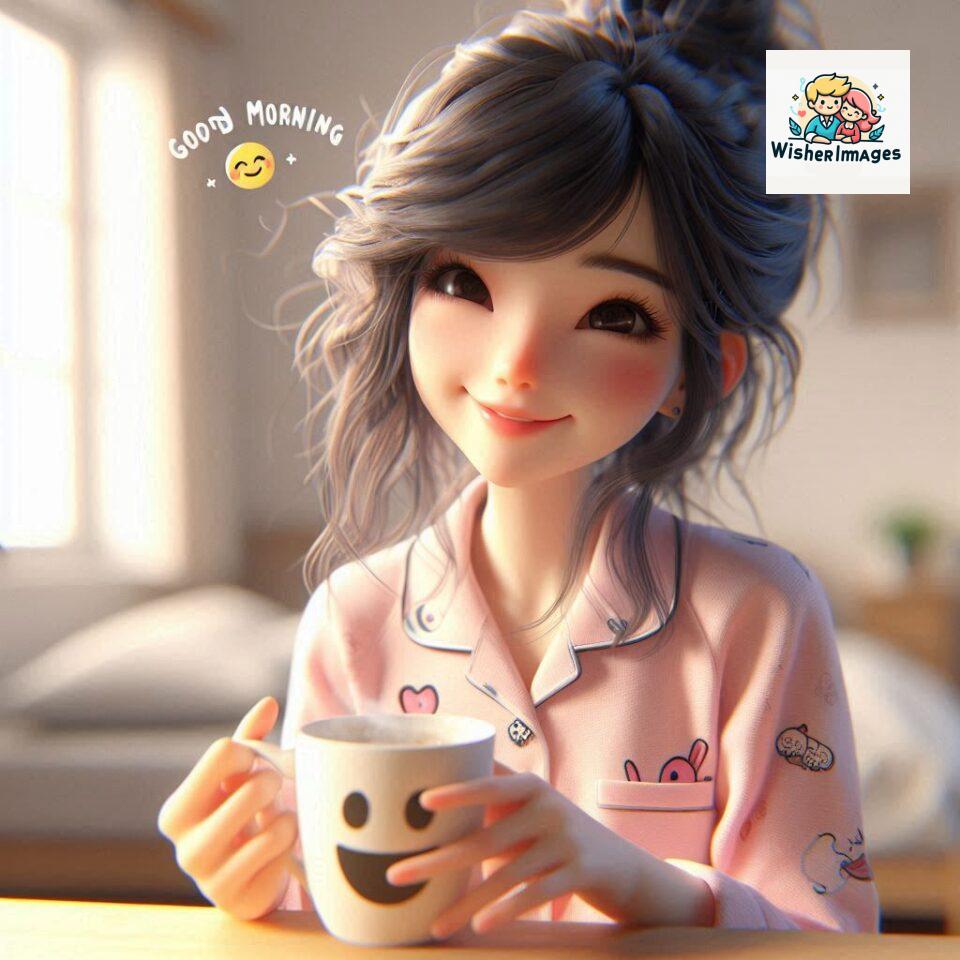 120 Beautiful Girl Morning Greetings Free Download 60 beautiful girl morning greetings nature wish coffee cup cute happy smile sunrise bright day warm vibes love cheerful message start day photo pic flowers ()