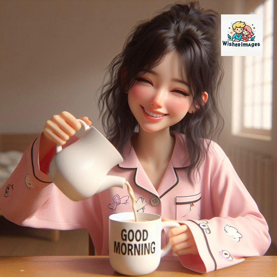 120 Beautiful Girl Morning Greetings Free Download 42 beautiful girl morning greetings nature wish coffee cup cute happy smile sunrise bright day warm vibes love cheerful message start day photo pic flowers ()