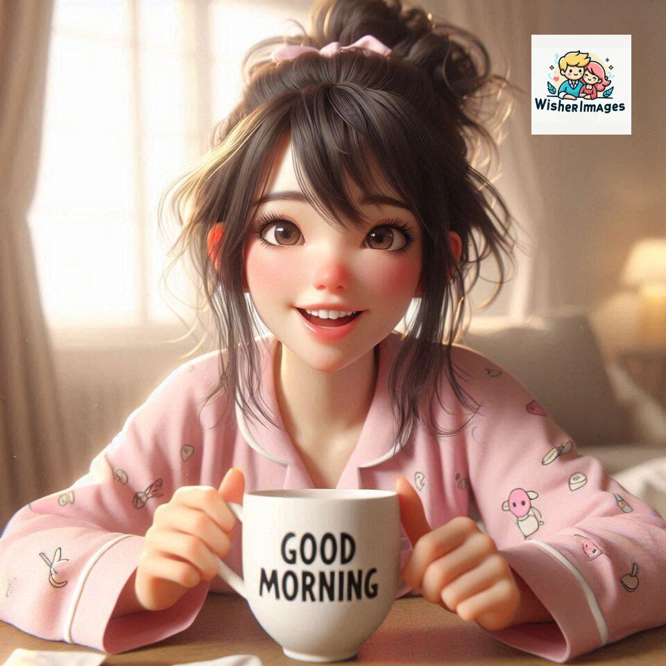 120 Beautiful Girl Morning Greetings Free Download 115 beautiful girl morning greetings nature wish coffee cup cute happy smile sunrise bright day warm vibes love cheerful message start day photo pic flowers ()