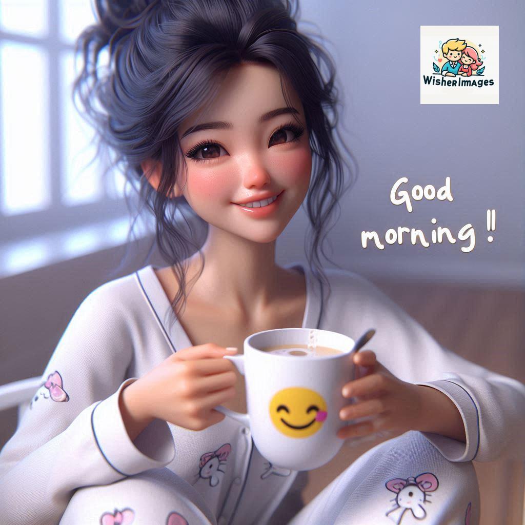 120 Beautiful Girl Morning Greetings Free Download 8 beautiful girl morning greetings nature wish coffee cup cute happy smile sunrise bright day warm vibes love cheerful message start day photo pic flowers ()