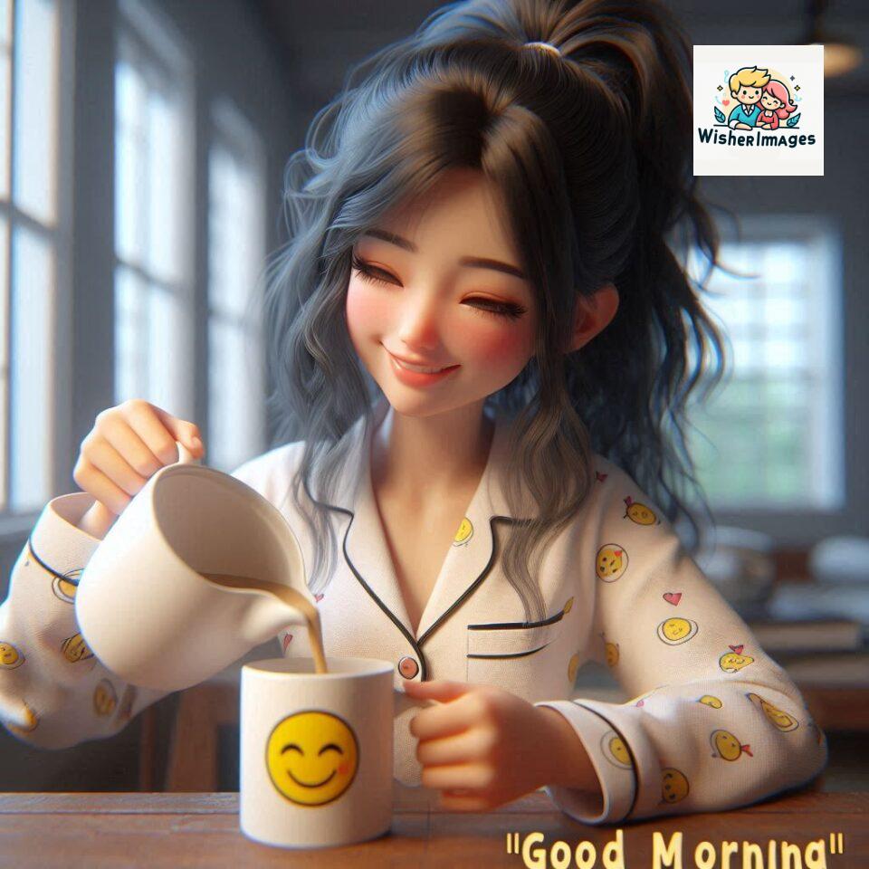 120 Beautiful Girl Morning Greetings Free Download 55 beautiful girl morning greetings nature wish coffee cup cute happy smile sunrise bright day warm vibes love cheerful message start day photo pic flowers ()
