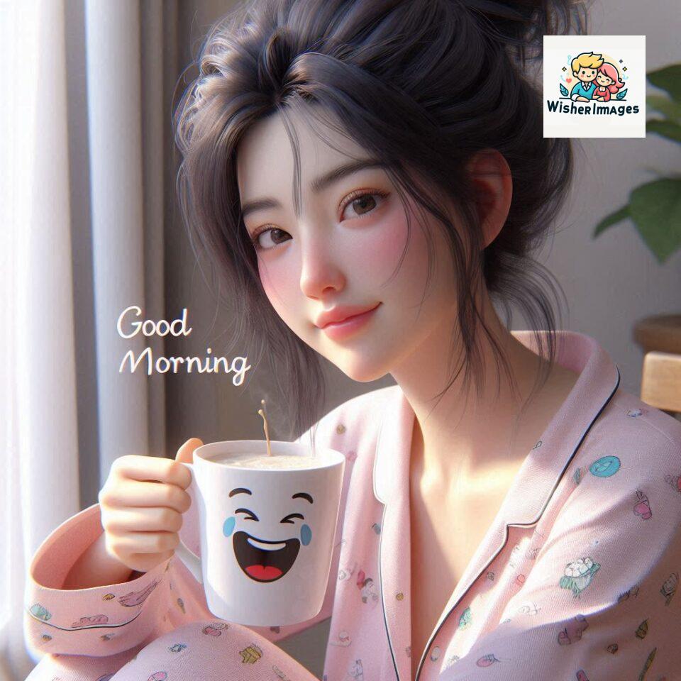 120 Beautiful Girl Morning Greetings Free Download 87 beautiful girl morning greetings nature wish coffee cup cute happy smile sunrise bright day warm vibes love cheerful message start day photo pic flowers ()