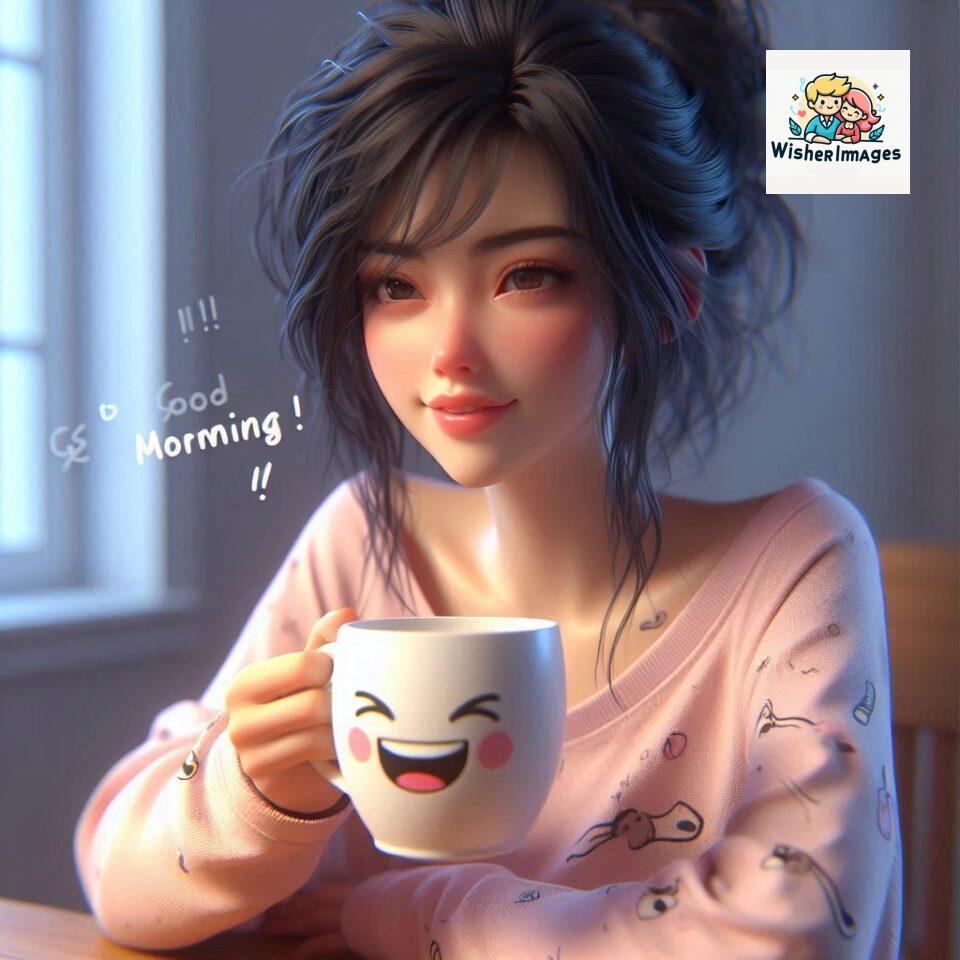 120 Beautiful Girl Morning Greetings Free Download 40 beautiful girl morning greetings nature wish coffee cup cute happy smile sunrise bright day warm vibes love cheerful message start day photo pic flowers ()