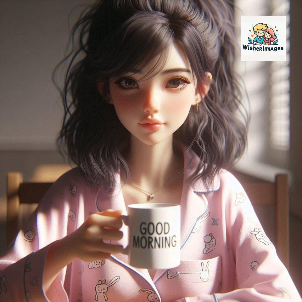 120 Beautiful Girl Morning Greetings Free Download 99 beautiful girl morning greetings nature wish coffee cup cute happy smile sunrise bright day warm vibes love cheerful message start day photo pic flowers ()