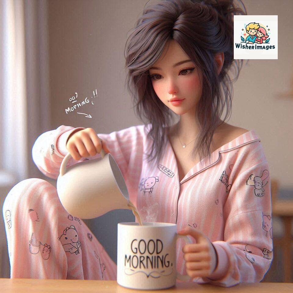 120 Beautiful Girl Morning Greetings Free Download 25 beautiful girl morning greetings nature wish coffee cup cute happy smile sunrise bright day warm vibes love cheerful message start day photo pic flowers ()