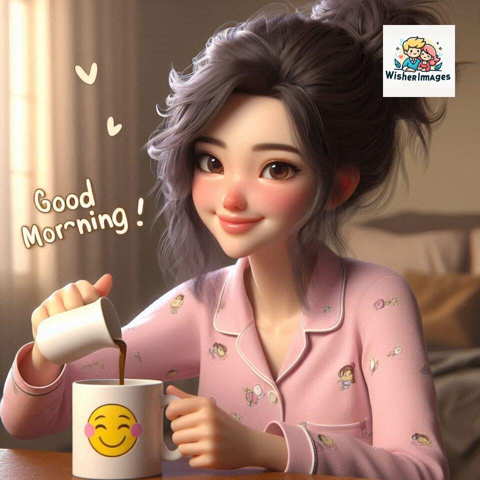 120 Beautiful Girl Morning Greetings Free Download 9 beautiful girl morning greetings nature wish coffee cup cute happy smile sunrise bright day warm vibes love cheerful message start day photo pic flowers ()