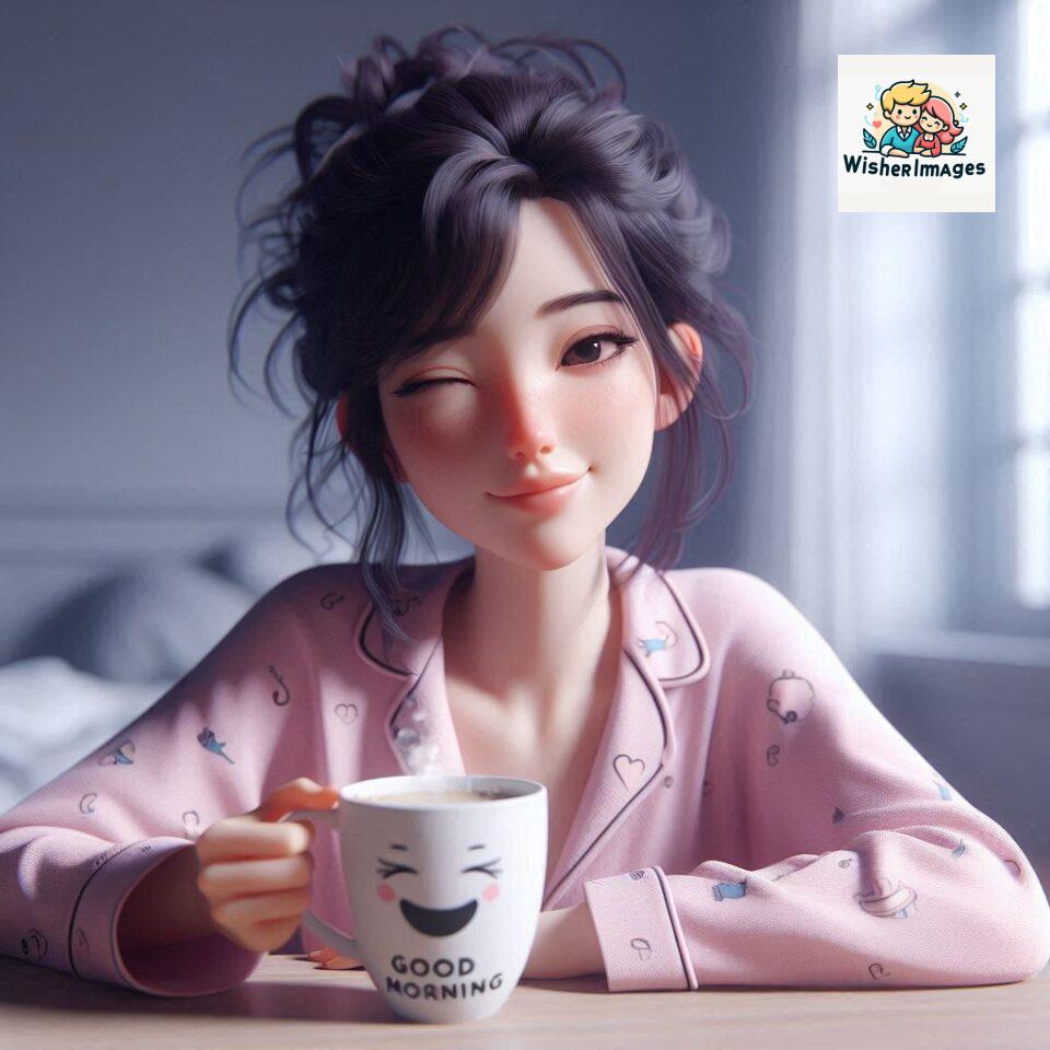 120 Beautiful Girl Morning Greetings Free Download 50 beautiful girl morning greetings nature wish coffee cup cute happy smile sunrise bright day warm vibes love cheerful message start day photo pic flowers ()