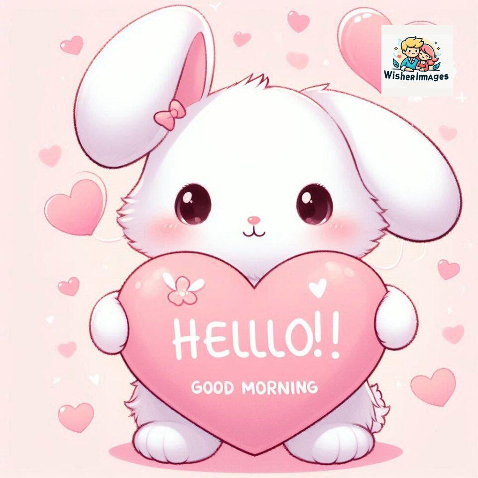 bunny good morning cute rabbit images rabbit good morning images cute bunny good morning images ()