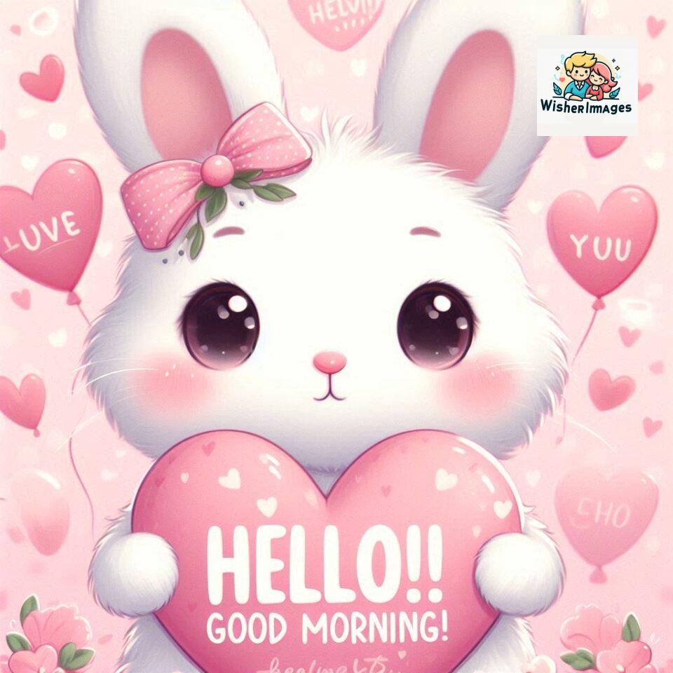 bunny good morning cute rabbit images rabbit good morning images cute bunny good morning images ()