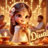 cute girl happy diwali images cute girl diwali pic hd k download free ()