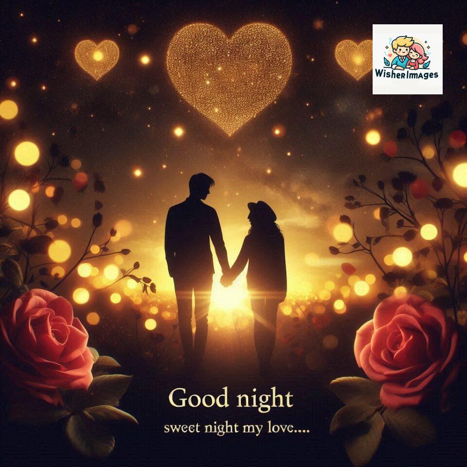 Good-night-love-images-with-couple-is-holding-hand-eachother-many-heart-is-placed-around-the-couple-with-night-vibes_0-960x960 120+ Good Night Love Images With Couple Free Download