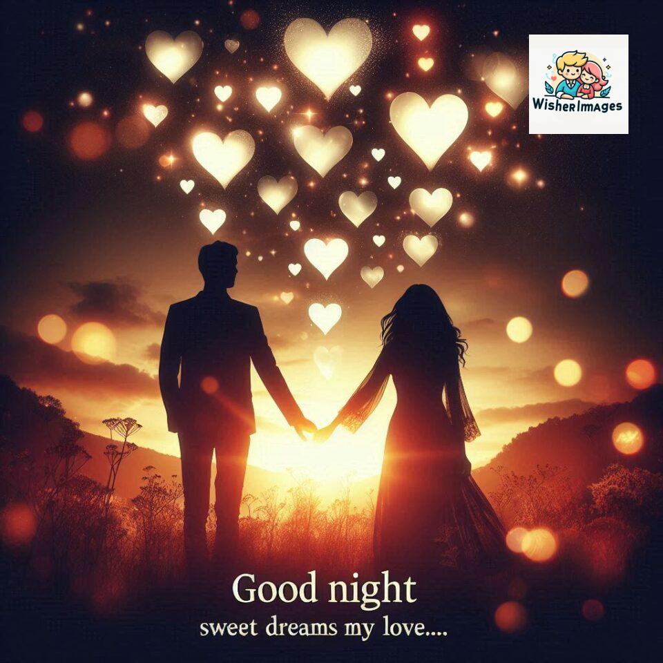 120+ Good Night Love Images With Couple Free Download 42 Good night love images with couple is holding hand eachother many heart is placed around the couple with night vibes ()