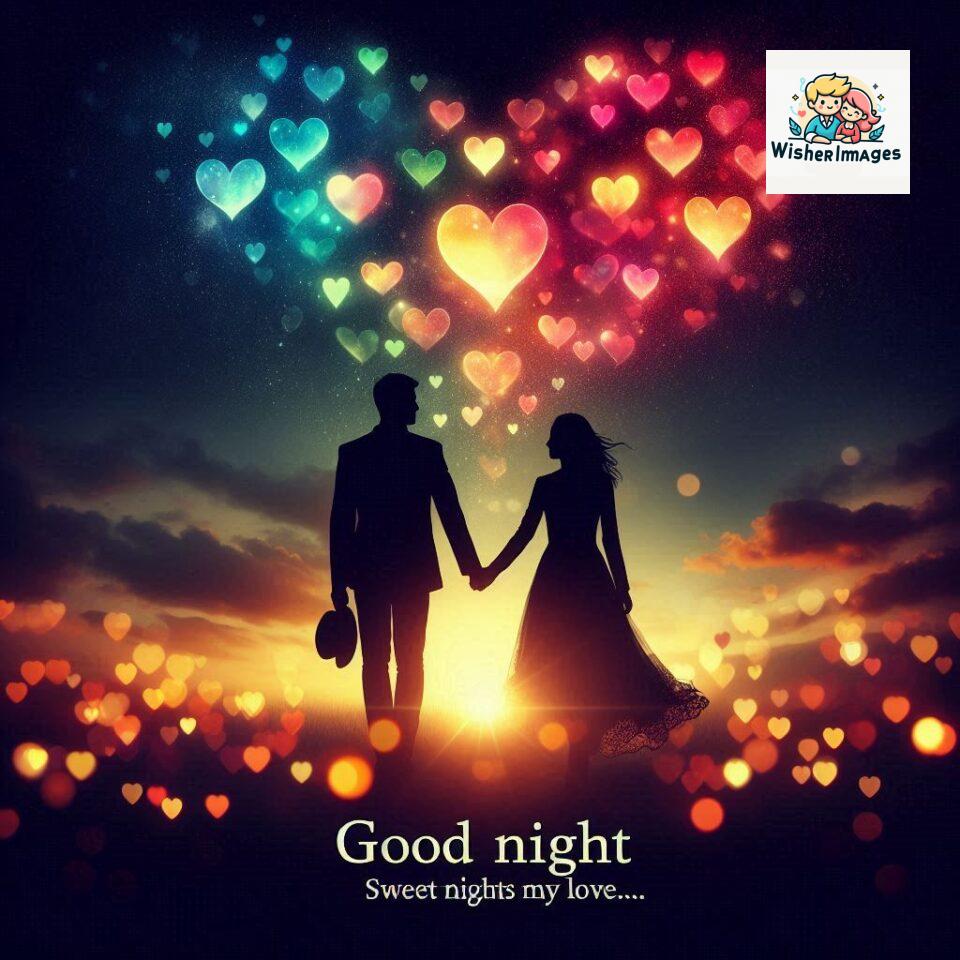 120+ Good Night Love Images With Couple Free Download 36 Good night love images with couple is holding hand eachother many heart is placed around the couple with night vibes ()