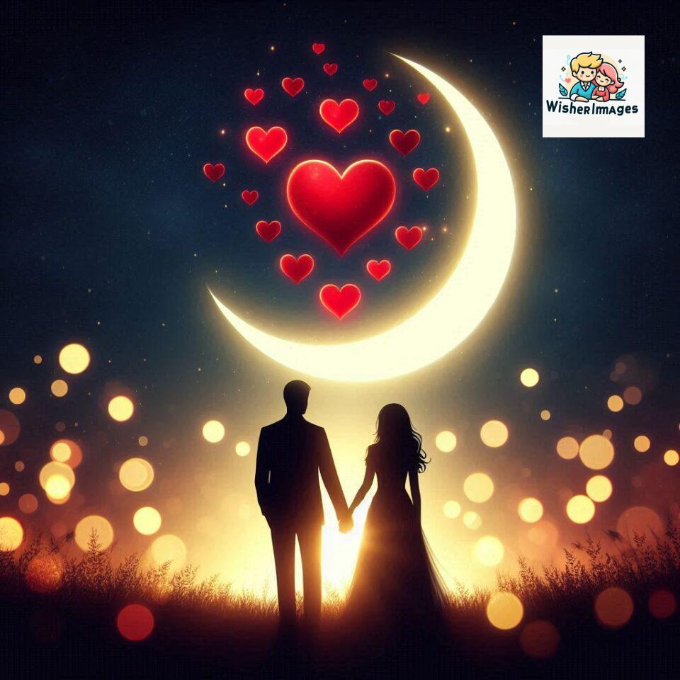 Good-night-love-images-with-couple-is-holding-hand-eachother-many-heart-is-placed-around-the-couple-with-night-vibes_105-960x960 120+ Good Night Love Images With Couple Free Download