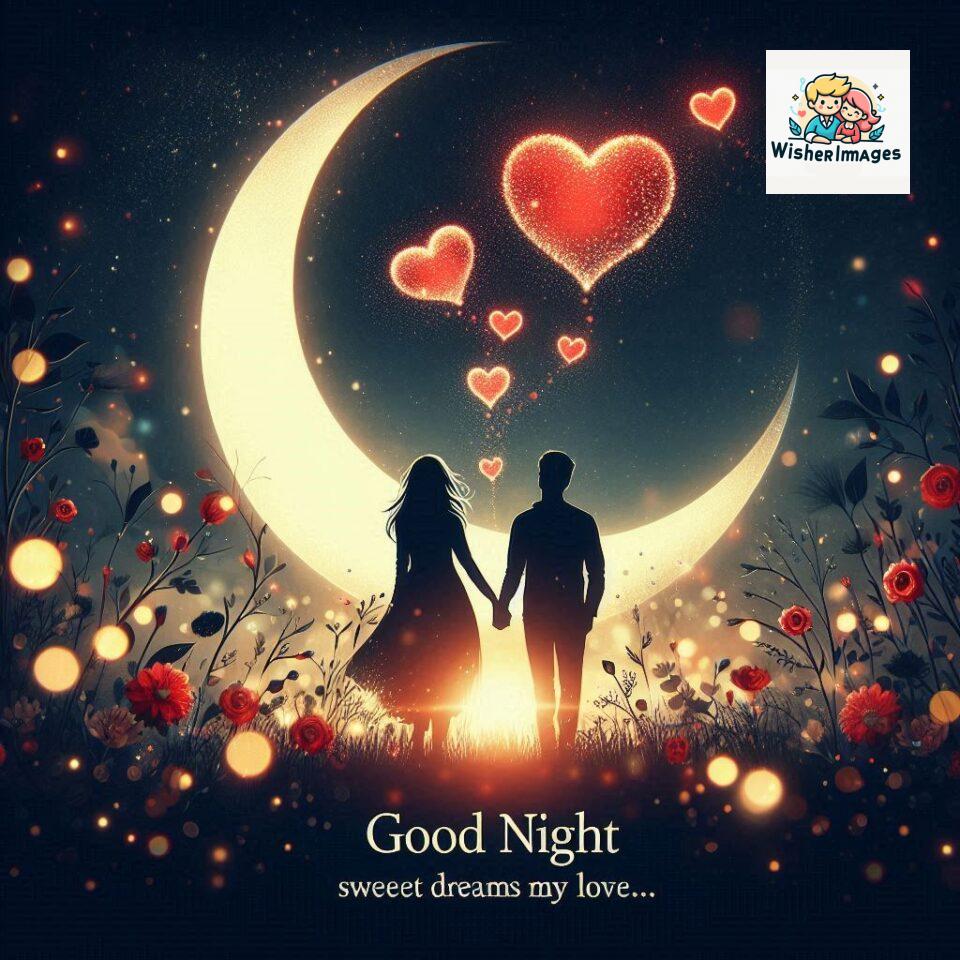 Good-night-love-images-with-couple-is-holding-hand-eachother-many-heart-is-placed-around-the-couple-with-night-vibes_11-960x960 120+ Good Night Love Images With Couple Free Download