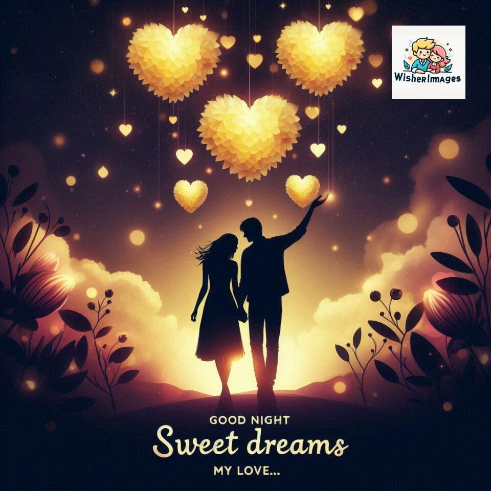 120+ Good Night Love Images With Couple Free Download 94 Good night love images with couple is holding hand eachother many heart is placed around the couple with night vibes ()