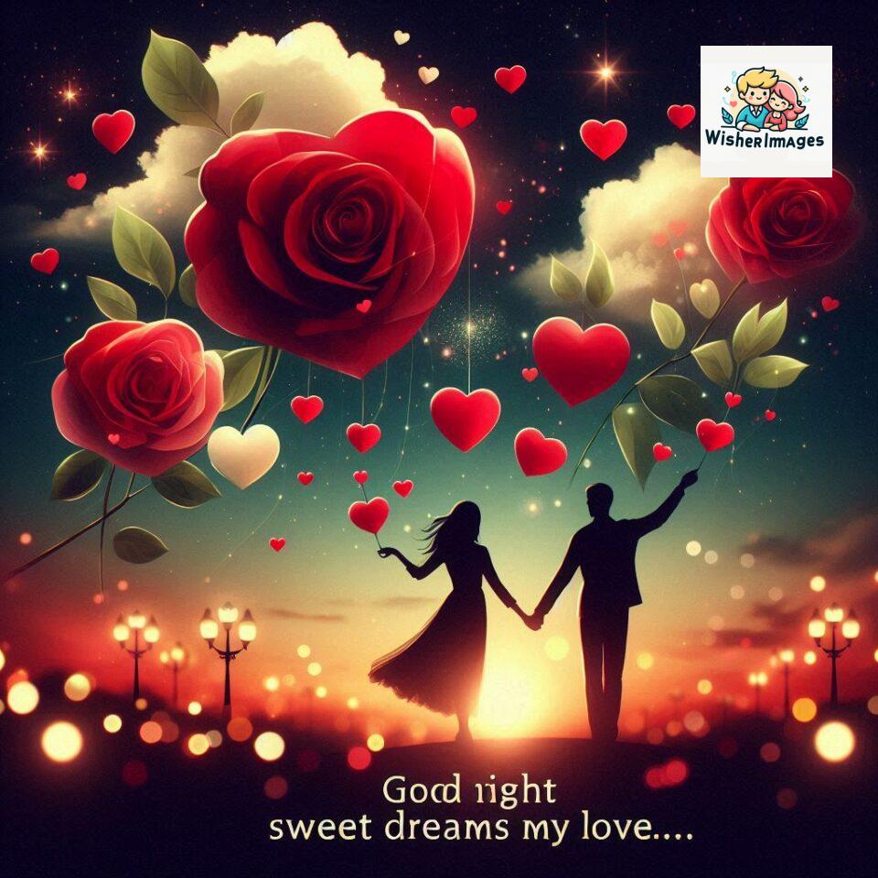 120+ Good Night Love Images With Couple Free Download 113 Good night love images with couple is holding hand eachother many heart is placed around the couple with night vibes ()