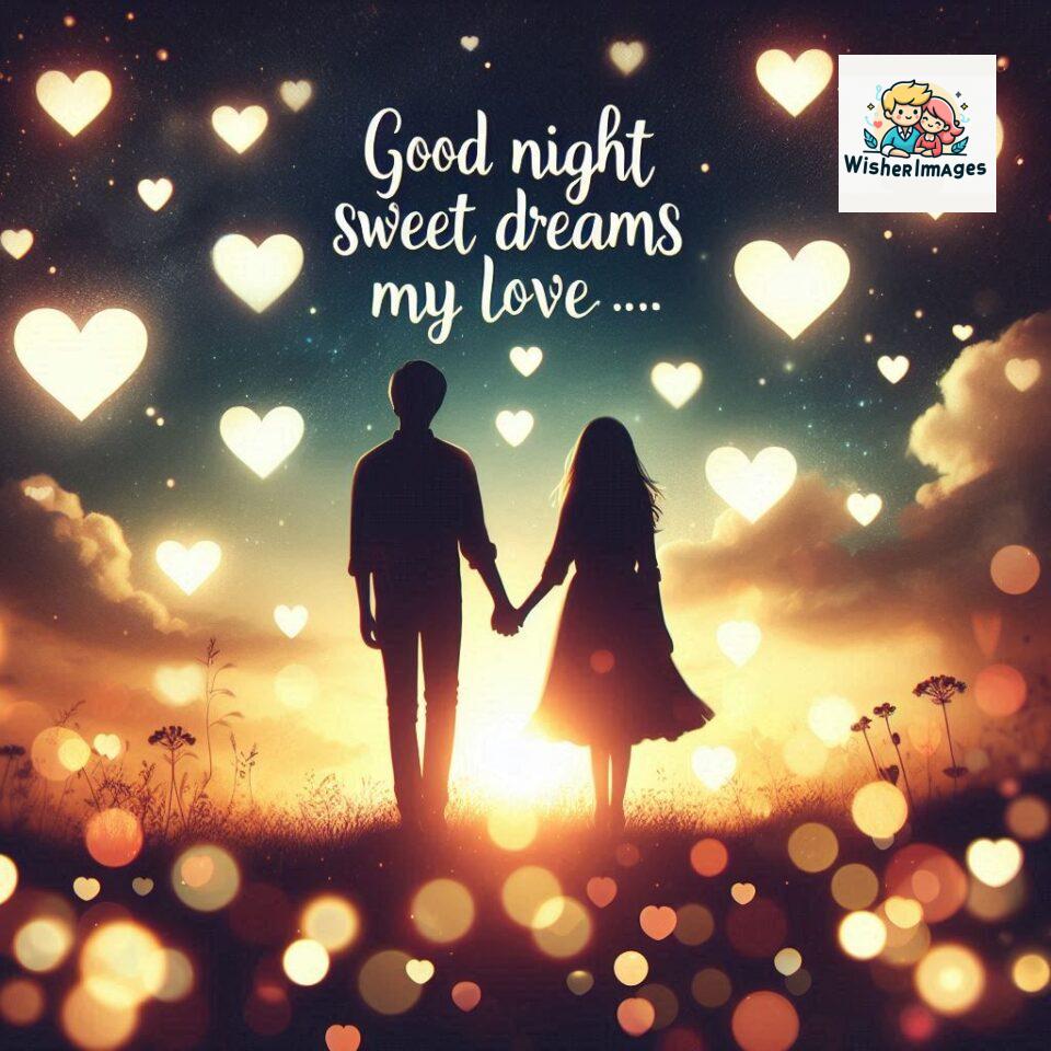 Good-night-love-images-with-couple-is-holding-hand-eachother-many-heart-is-placed-around-the-couple-with-night-vibes_113-960x960 120+ Good Night Love Images With Couple Free Download