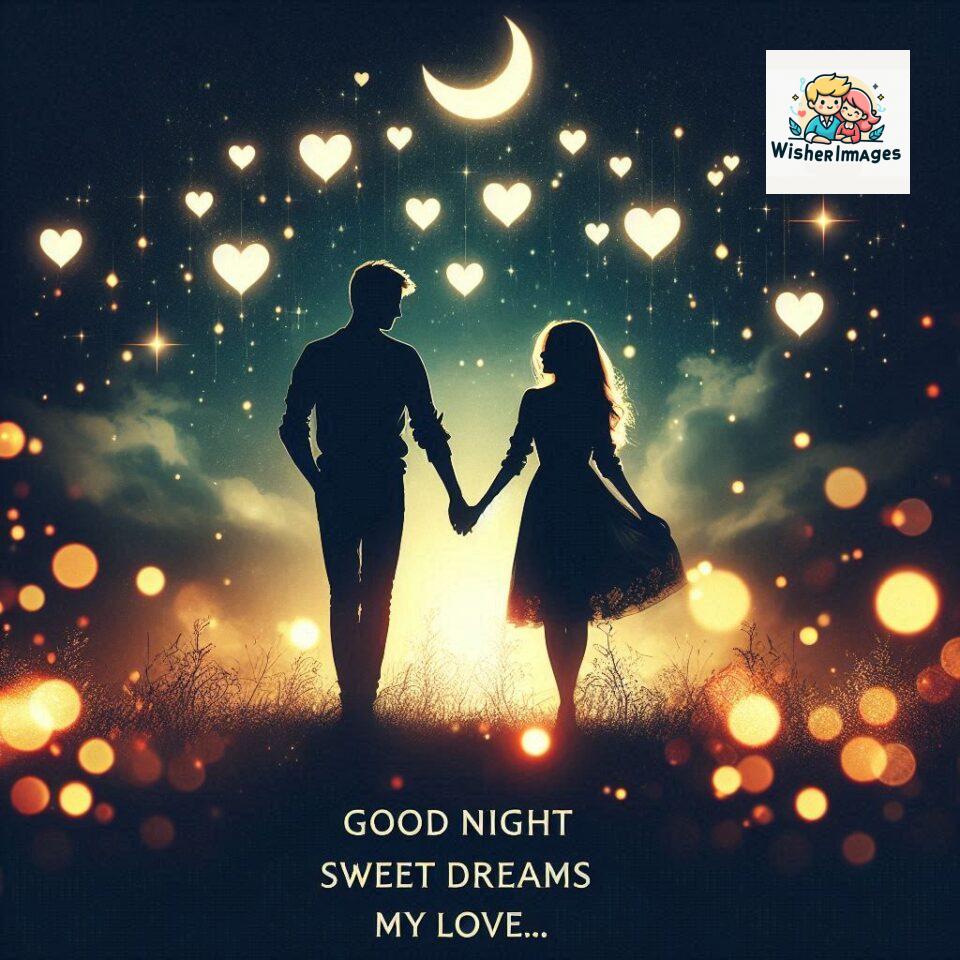 120+ Good Night Love Images With Couple Free Download 29 Good night love images with couple is holding hand eachother many heart is placed around the couple with night vibes ()