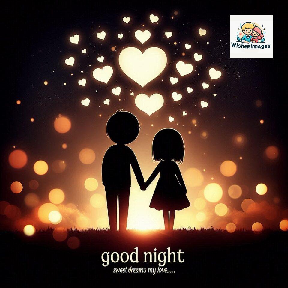 120+ Good Night Love Images With Couple Free Download 46 Good night love images with couple is holding hand eachother many heart is placed around the couple with night vibes ()