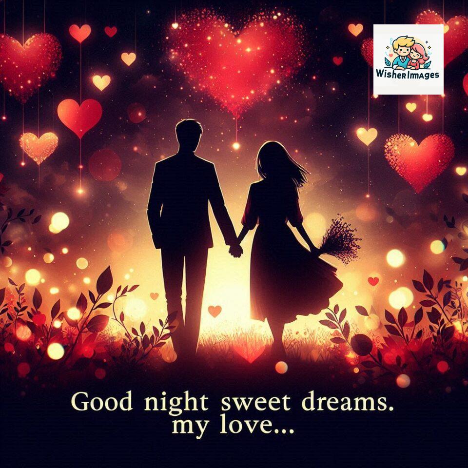 120+ Good Night Love Images With Couple Free Download 66 Good night love images with couple is holding hand eachother many heart is placed around the couple with night vibes ()