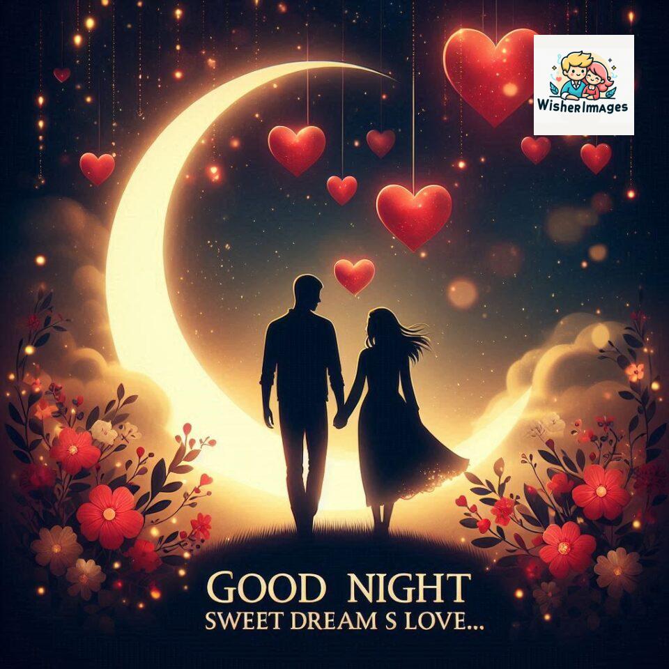 Good-night-love-images-with-couple-is-holding-hand-eachother-many-heart-is-placed-around-the-couple-with-night-vibes_14-960x960 120+ Good Night Love Images With Couple Free Download