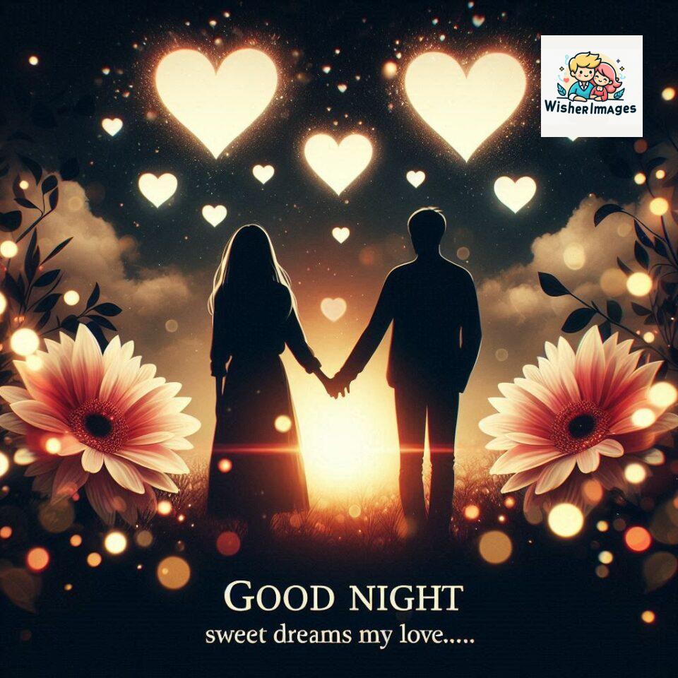 120+ Good Night Love Images With Couple Free Download 71 Good night love images with couple is holding hand eachother many heart is placed around the couple with night vibes ()