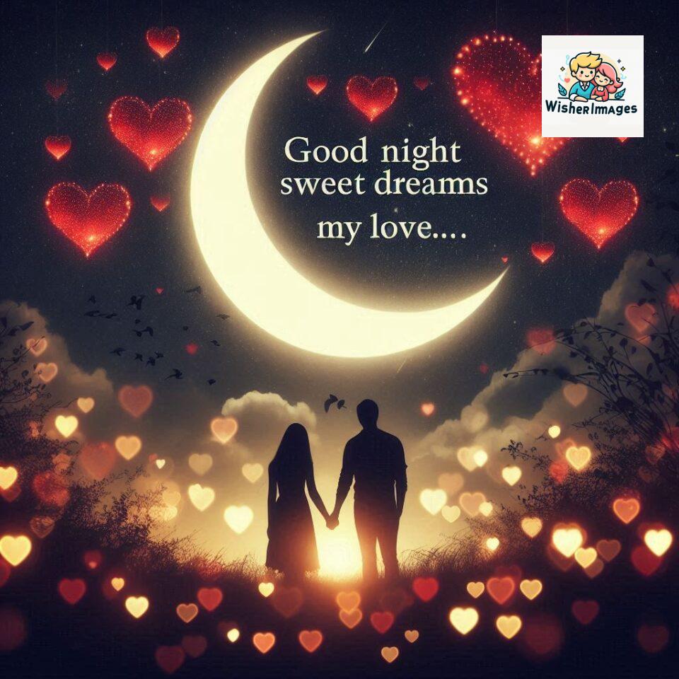 120+ Good Night Love Images With Couple Free Download 16 Good night love images with couple is holding hand eachother many heart is placed around the couple with night vibes ()